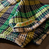 Sage & Clare Stela Check Tea Towel - Verdant