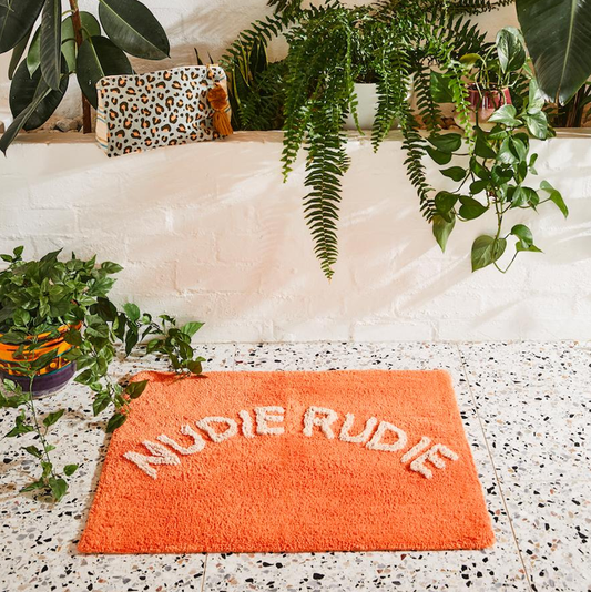 Sage & Clare Tula Nudie Bath Mat - Tangerine