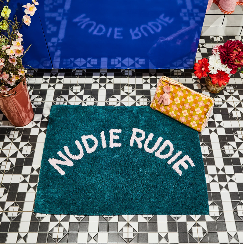 Sage & Clare Tula Nudie Bath Mat - Peacock