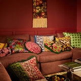 Sage & Clare Thea Velvet Cushion - Azure