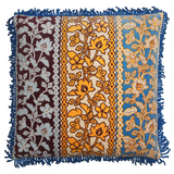 Sage & Clare Thea Velvet Cushion - Azure