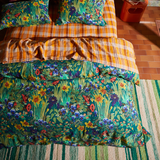 Sage & Clare Babette Linen Quilt Cover - Verdant