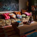 Sage & Clare Brigitte Velvet Cushion - Cosmo Pink