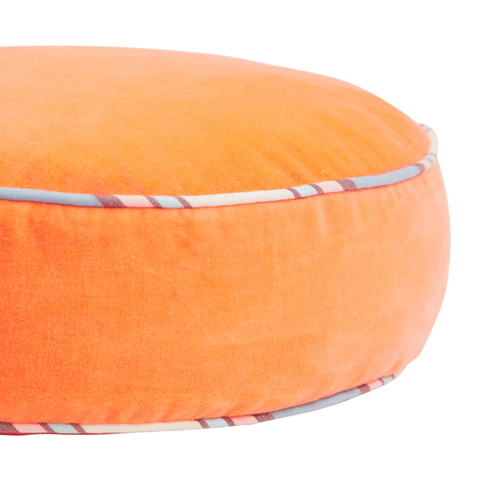 Sage & Clare Castilo Round Velvet Cushion - Desert