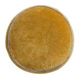 Sage & Clare Castilo Round Velvet Cushion - Ginger