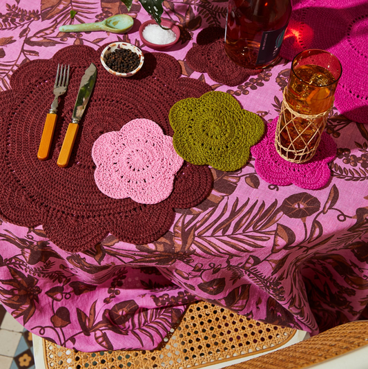 Sage & Clare Chumo Crochet Coaster Set - Cosmos