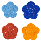 Sage & Clare Chumo Crochet Coaster Set - Lapis