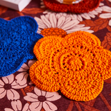 Sage & Clare Chumo Crochet Coaster Set - Lapis