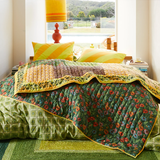 Sage & Clare Clarice Patchwork Bedcover - Key Lime