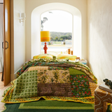 Sage & Clare Clarice Patchwork Bedcover - Key Lime