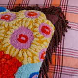 Sage & Clare Cora Tufted Cushion - Garnet