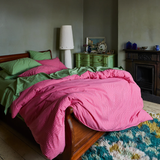 Sage & Clare Cordell Cotton Pillowcase Set - Scarlet