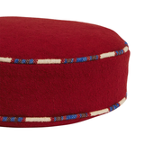 Sage & Clare Delana Round Cushion -Crimson