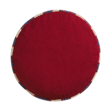 Sage & Clare Delana Round Cushion -Crimson