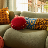 Sage & Clare Delana Round Cushion -Crimson