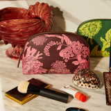 Sage & Clare Delphine Cosmetic Pouch - Garnet