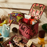 Sage & Clare Delphine Small Vanity Case - Garnet