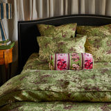 Sage & Clare Devi Velvet Bolster Cushion - Rosewater