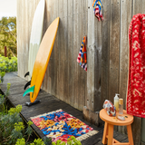 Sage & Clare Francesca Bath Mat - Garnet