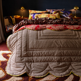Sage & Clare Hazel Scalloped Velvet Bedcover