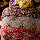 Sage & Clare Hazel Scalloped Velvet Bedcover