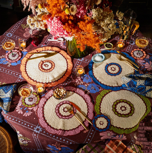 Sage & Clare Hema Crochet Placemat Set