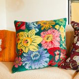 Sage & Clare Ines Velvet Cushion - Verdant