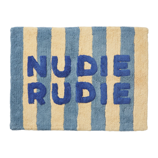 Sage & Clare Ira Nudie Rudie Bath Mat - Blue Jean