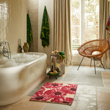 Sage & Clare Isabella Bath Mat - Crimson