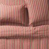 Sage & Clare Leon Cotton Pillowcase Set - Burnt Sienna