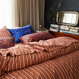 Sage & Clare Leon Cotton Quilt Cover - Burnt Sienna