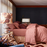 Sage & Clare Sage & Clare Leon Flat Cotton Sheets - Burnt Sienna