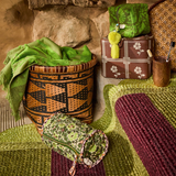 Sage & Clare Magnolia Makeup Bag - Cactus Green