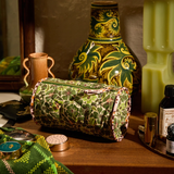 Sage & Clare Magnolia Makeup Bag - Cactus Green