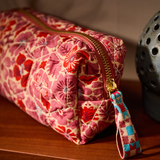 Sage & Clare Magnolia Makeup Bag - Poppy