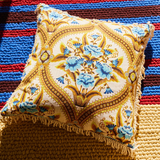 Sage & Clare Margaret Fringe Cushion - Clay