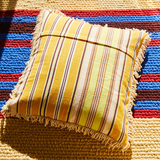 Sage & Clare Margaret Fringe Cushion - Clay