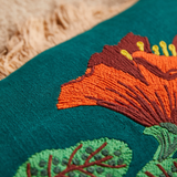 Sage & Clare Maria Embroidered Cushion