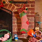 Sage & Clare Palmina Knitted Stocking - Crimson