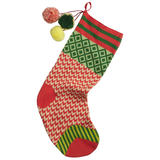 Sage & Clare Palmina Knitted Stocking - Crimson
