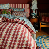 Sage & Clare Selene Cotton Quilt Cover - Crimson