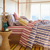 Sage & Clare Selene Cotton Fitted Sheets - Crimson