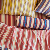 Sage & Clare Selene Woven Bolster Cushion - Azure