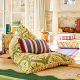 Sage & Clare Selene Woven Cushion - Azure