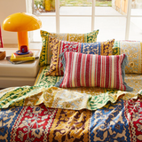 Sage & Clare Selene Woven Cushion - Crimson