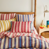 Sage & Clare Selene Woven Cushion - Crimson