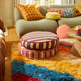 Sage & Clare Selene Woven Floor Cushion - Azure