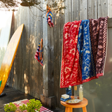 Sage & Clare Thea Bath Sheet - Vermillion