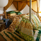 Sage & Clare Thea Cotton Quilt Cover - Kelp