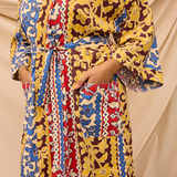 Sage & Clare Thea Cotton Robe - Vermillion